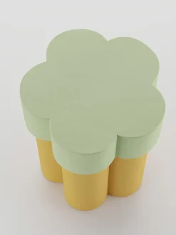 Potiron Paris Tische<Beistelltisch "Magnolia" in Gelb/ Mint - (H)49 x Ø 39 cm