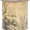 Bizzotto Tische<Beistelltisch ''Nariko'' in Creme/ Schwarz - (H)40 x Ø 40 cm