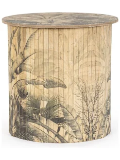 Bizzotto Tische<Beistelltisch ''Nariko'' in Creme/ Schwarz - (H)40 x Ø 40 cm