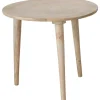 Boltze Tische<Beistelltisch "Norska" in Hellbraun - (H)47 x Ø 54 cm