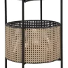 Mauro Ferretti Tische<Beistelltisch "Osaka" in Schwarz/ Braun - (H)50 cm