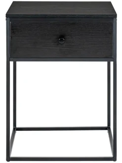 House Nordic Tische<Beistelltisch "Vita" in Schwarz - (B)55 x (H)40 x (T)40 cm