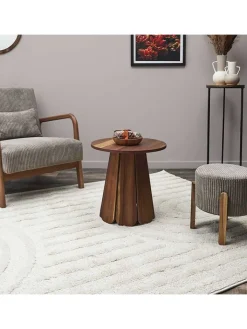 Rétro Chic Tische<Beistelltisch "Will" in Braun - (H)45 x Ø 45 cm