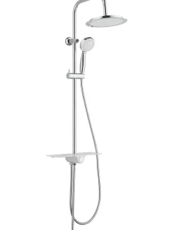 Schütte Badaccessoires<Überkopfbrauseset "Aquastar" in Chrom/ Weiß