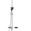 Schütte Badaccessoires<Überkopfbrauseset "Blueperl" in Chrom/ Schwarz