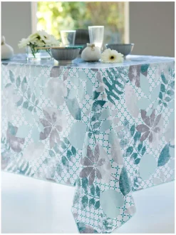 Calitex Tisch- & Küchentextilien<Beschichtete Tischdecke "Vegetalmix" in Blau