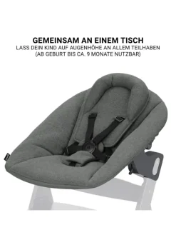 Hauck Babymöbel<Beta Plus Dark Grey 5-tlg. Newborn Set - in grau