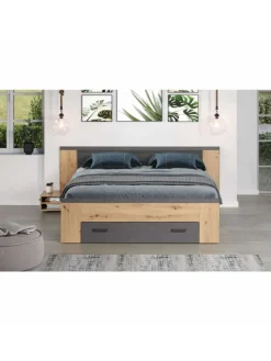 ebuy24 Betten & Matratzen<Bett Follow Eiche 230 x 203 cm