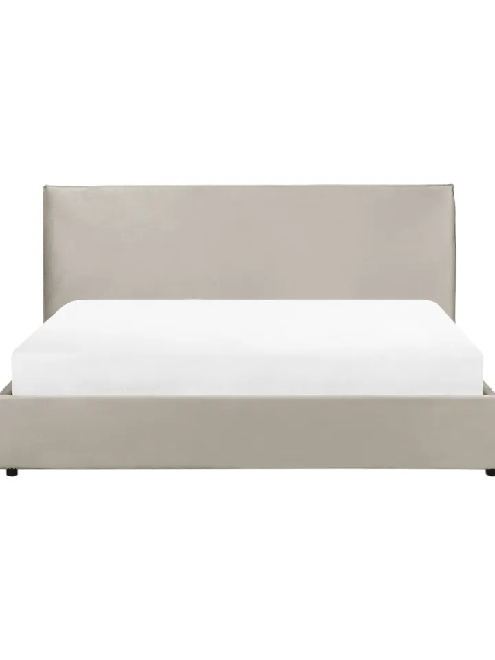 Beliani Betten & Matratzen<Bettgestell LAVAUR in Beige - (W) 203 x (H) 100 x (L) 220 cm