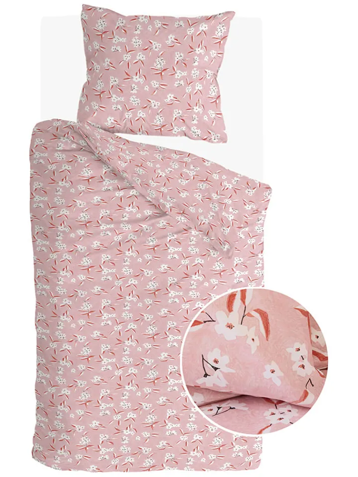 Walra Bettwäsche & Bettwaren<Bettwäsche-Set "Floral Fusion" in Rosa