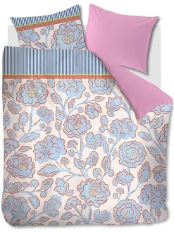 Beddinghouse Bettwäsche & Bettwaren<Bettwäsche-Set ''Jazmin'' in Weiß/ Rosa/ Hellblau