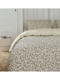Walra Bettwäsche & Bettwaren<Bettwäsche-Set "Leaf Whispers" in Khaki/ Creme