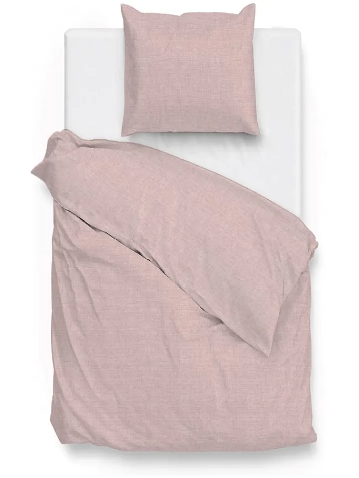 Zo!Home Kissen & Kissenhüllen<Bettwäsche-Set "Lino" in Rosa