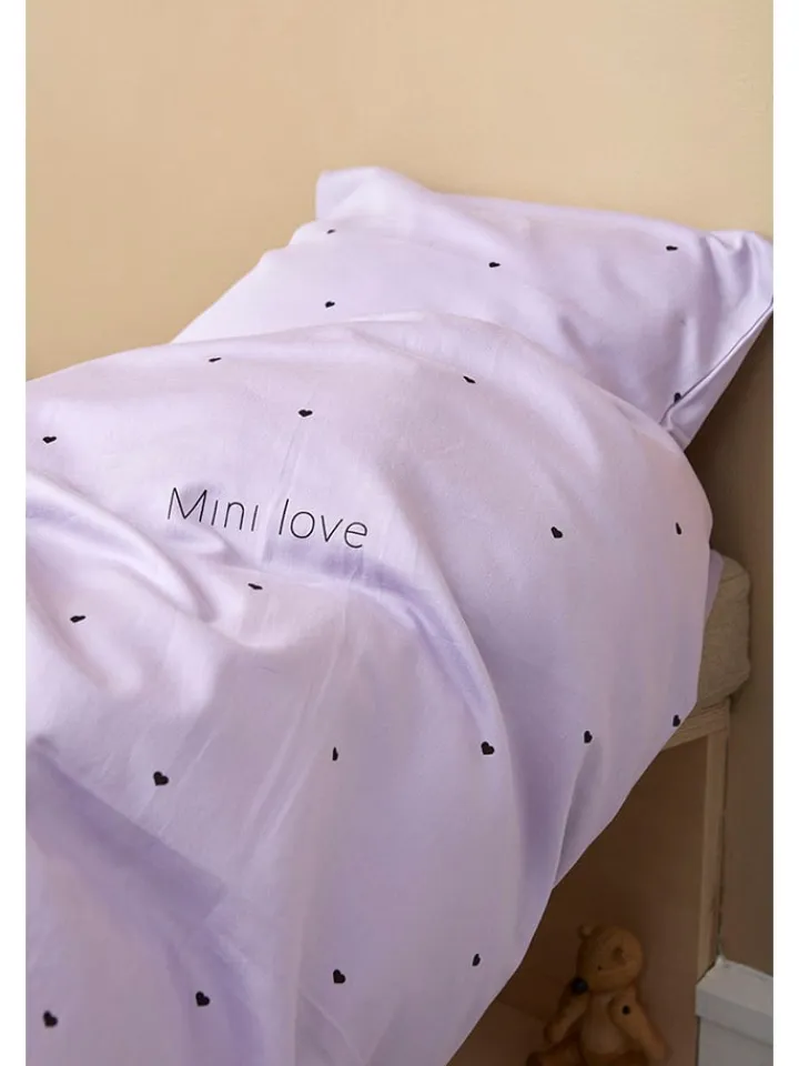 Design Letters Kindermöbel<Bettwäsche-Set "Mini Favourite" in Lila - (L)100 x (B)70 cm
