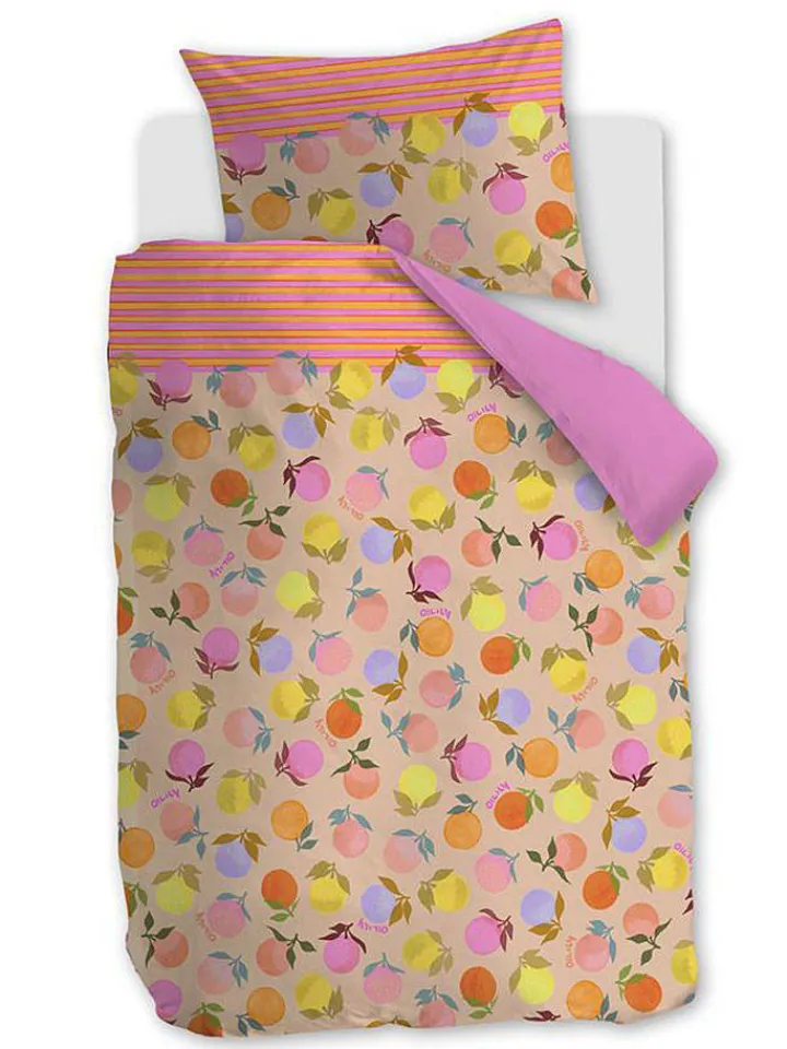 Oilily Kindermöbel|Bettwäsche & Bettwaren<Bettwäsche-Set "Vitamin" in Creme/ Bunt