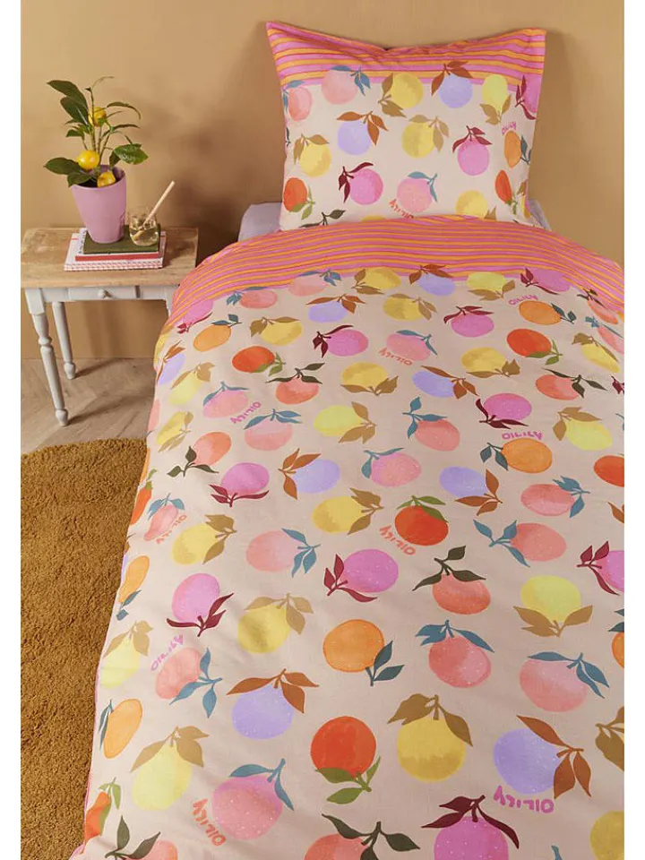 Oilily Kindermöbel|Bettwäsche & Bettwaren<Bettwäsche-Set "Vitamin" in Creme/ Bunt