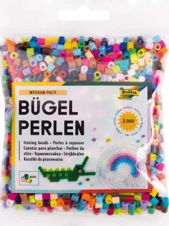 folia PAPER Kreativbedarf & Do-It-Yourself<Bügelperlen "MEDIUM PACK" in Bunt