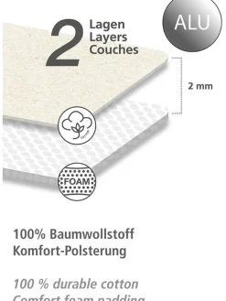 Wenko Weitere Haushaltshelfer<Bügeltischbezug in Silber - (L)140 x (B)48 cm