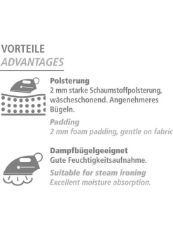 Wenko Weitere Haushaltshelfer<Bügeltischbezug in Silber - (L)140 x (B)48 cm