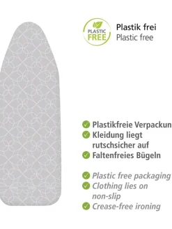 Wenko Weitere Haushaltshelfer<Bügeltischbezug in Silber - (L)140 x (B)48 cm