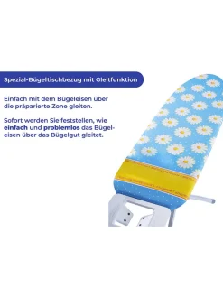 Wenko Weitere Haushaltshelfer<Bügeltischbezug "Maximex" in Hellblau - (L)128 x (B)54 cm