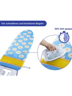 Wenko Weitere Haushaltshelfer<Bügeltischbezug "Maximex" in Hellblau - (L)128 x (B)54 cm