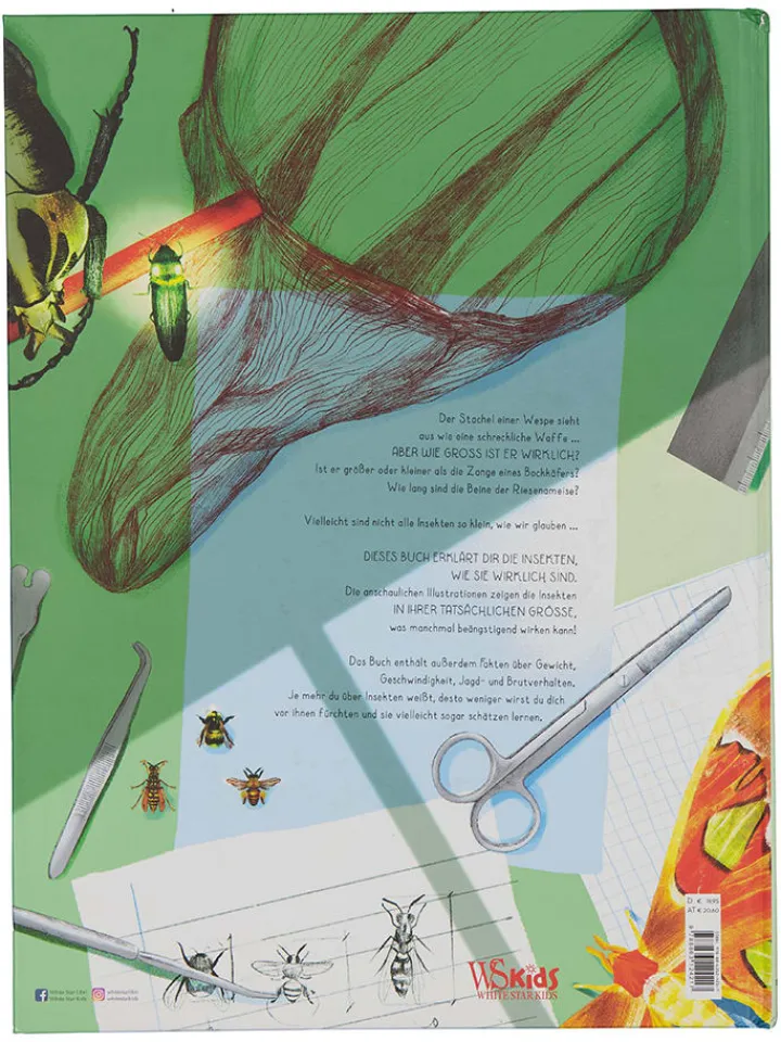 White Star Bücher<Bilderbuch "100% Insekten in Lebensgröße"