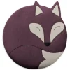 Leschi Wärmflaschen & -Kissen<Bio-Körnerkissen für Bauch und Rücken "Fuchs Luca" in Lila - (B)25 x (H)25 cm