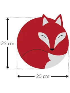 Leschi Wärmflaschen & -Kissen<Bio-Körnerkissen "Fuchs Luca" in Hellbraun - (B)25 x (H)25 cm