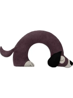 Leschi Wärmflaschen & -Kissen<Bio-Körnerkissen "Hund Bobby" in Lila - (L)40 x (B)4 x (H)10 cm