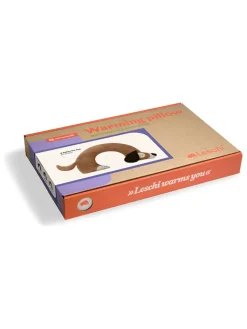 Leschi Wärmflaschen & -Kissen<Bio-Körnerkissen "Hund Bobby" in Lila - (L)40 x (B)4 x (H)10 cm
