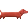 Leschi Kindermöbel|Wärmflaschen & -Kissen<Bio-Körnerkissen "Hund Winston" in Rot - (L)52 x (B)4 x (H)10 cm
