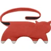 Leschi Wärmflaschen & -Kissen<Bio-Körnerkissen "Katze Coco" in Rot - (L)40 x (B)4 x (H)14 cm