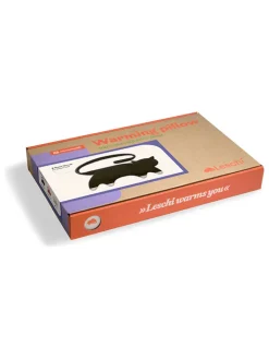 Leschi Kindermöbel|Wärmflaschen & -Kissen<Bio-Körnerkissen "Katze Coco" in Schwarz - (L)40 x (B)4 x (H)14 cm