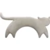 Leschi Wärmflaschen & -Kissen<Bio-Körnerkissen "Katze Minina" in Grau - (L)47 x (B)4 x (H)10 cm