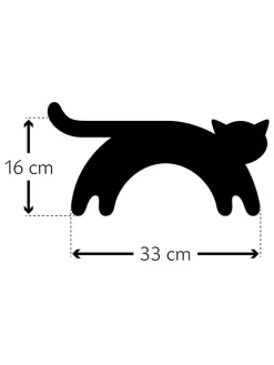 Leschi Wärmflaschen & -Kissen<Bio-Körnerkissen "Katze Minina" in Grau - (L)47 x (B)4 x (H)10 cm