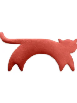 Leschi Wärmflaschen & -Kissen<Bio-Körnerkissen "Katze Minina" in Rot - (L)47 x (B)4 x (H)10 cm