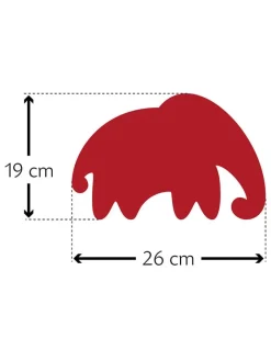 Leschi Wärmflaschen & -Kissen<Bio-Körnerkissen "fant" in Rot - (L)40 x (B)4 x (H)10 cm