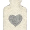 Efie Wärmflaschen & -Kissen<Bio-Wärmflasche, mit Filzherz, Made in Germany, 0,8 L Größe ca. 32 cm
