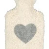 Efie Wärmflaschen & -Kissen<Bio-Wärmflasche, mit Filzherz, Made in Germany, 1,8 L Größe ca. 37 cm
