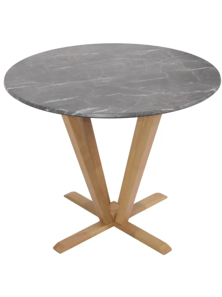 MCW Möbel-Sets<Bistrotisch M56 Massiv-Holz HPL Laminat Melamin