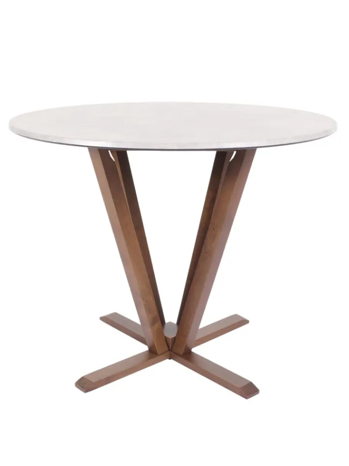MCW Möbel-Sets<Bistrotisch M56 Massiv-Holz HPL Laminat Melamin