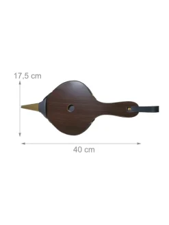 relaxdays Grillen<Blasebalg in Braun/ Gold - (B)17,5 x (H)40 cm