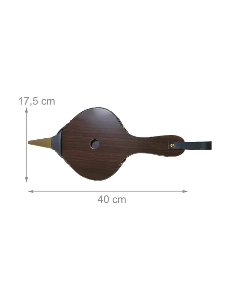 relaxdays Grillen<Blasebalg in Braun/ Gold - (B)17,5 x (H)40 cm