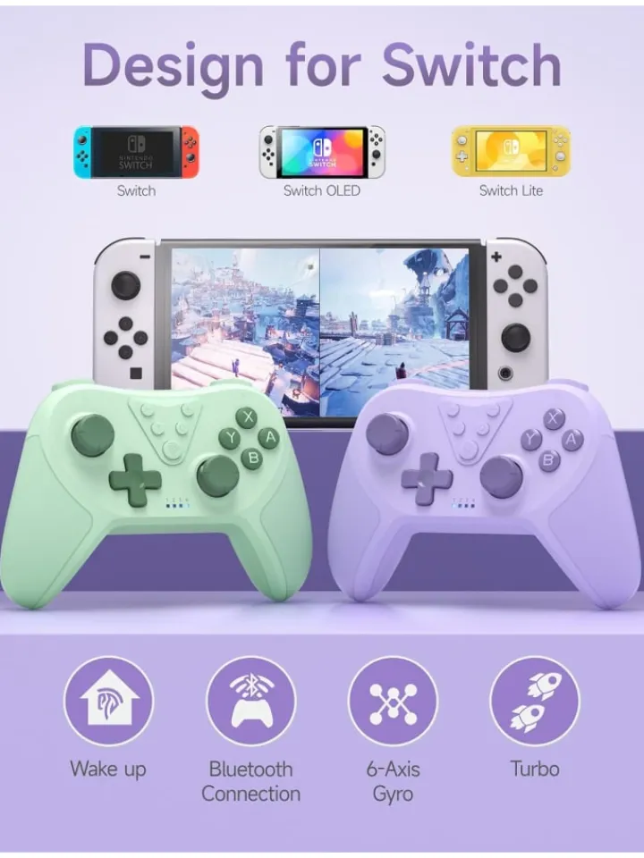 COFI 1453 Tablets, Konsolen & Elektronisches Spielzeug<Bluetooth Controller, Switch Controller mit 6-Axis Motion in Lila