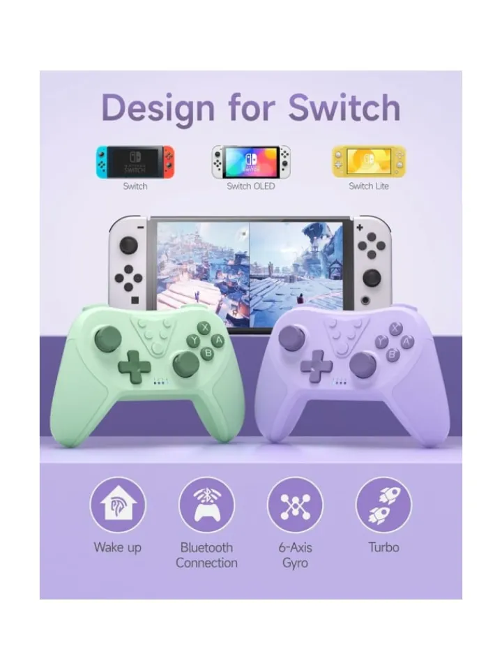 COFI 1453 Tablets, Konsolen & Elektronisches Spielzeug<Bluetooth Controller, Switch Controller mit 6-Axis Motion in Lila