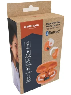 GRUNDIG Tv & Audio<Bluetooth-Clip-on-Kopfhörer in Orange