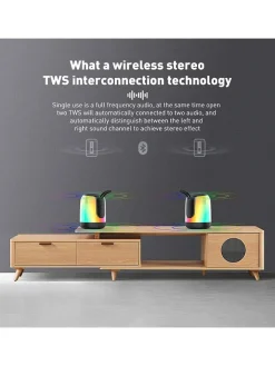 SmartCase Tv & Audio<Bluetooth-Lautsprecher mit Farbwechsel in Schwarz