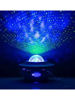 InnovaGoods Tv & Audio<Bluetooth-Lautsprecher mit LED-Leuchte in Weiß - (H)12,5 x Ø 17 cm