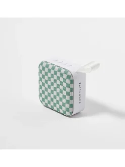 Sunny Life Tv & Audio<Bluetooth-Lautsprecher "Schaakbord" in Grün - (B)6 x (H)3 x (T)6 cm